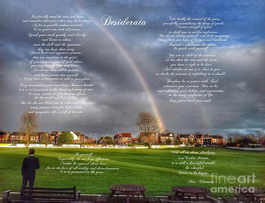 Desiderata Photograph by Joan-Violet Stretch