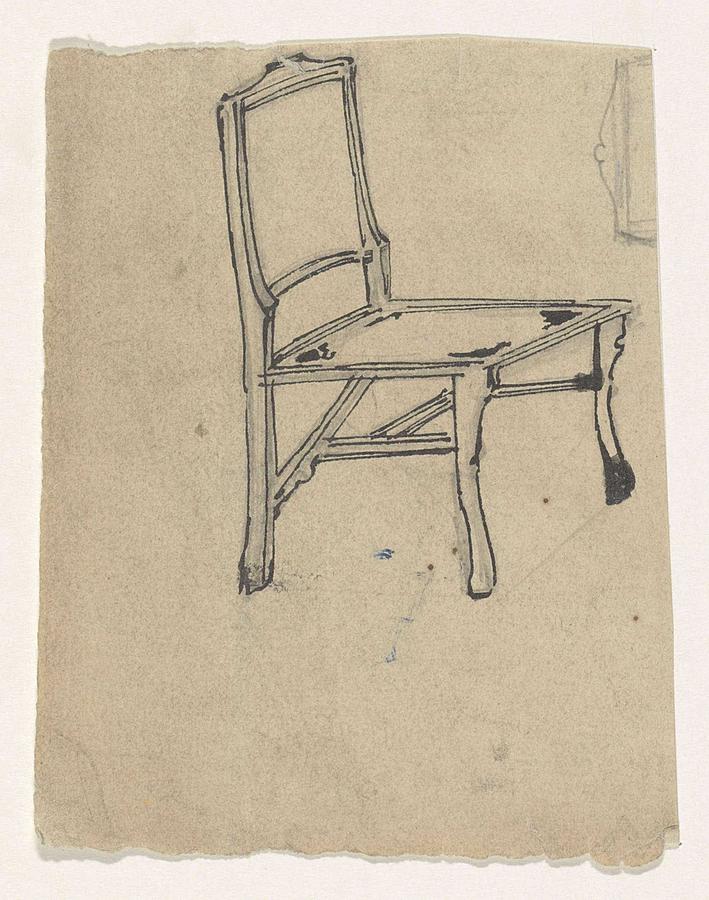 Abstract Painting - Design for a chair, Carel Adolph Lion Cachet, 1874 - 1945 v by Carel Adolph Lion Cachet