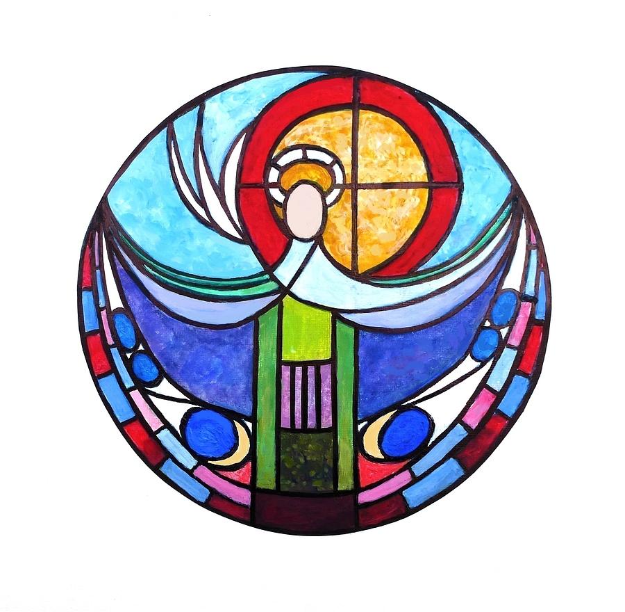 Design for a Window The Holy Trinity Painting by Nigel Radcliffe