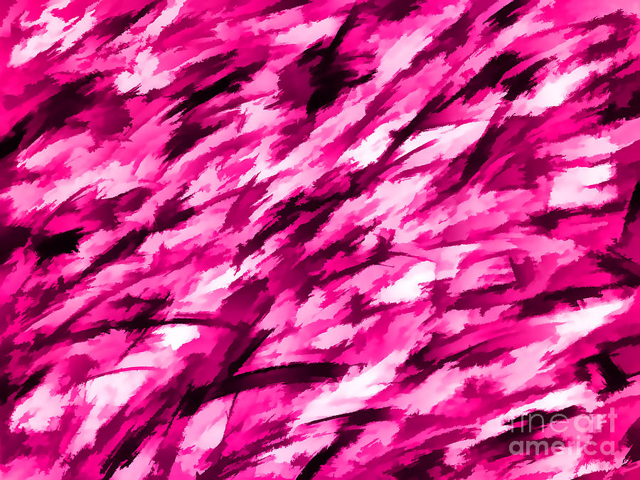Designer Camo in Hot Pink Painting by Sterling Gold