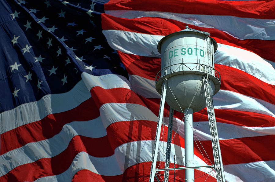 DeSoto Kansas Water Tower Photograph by Tim McCullough