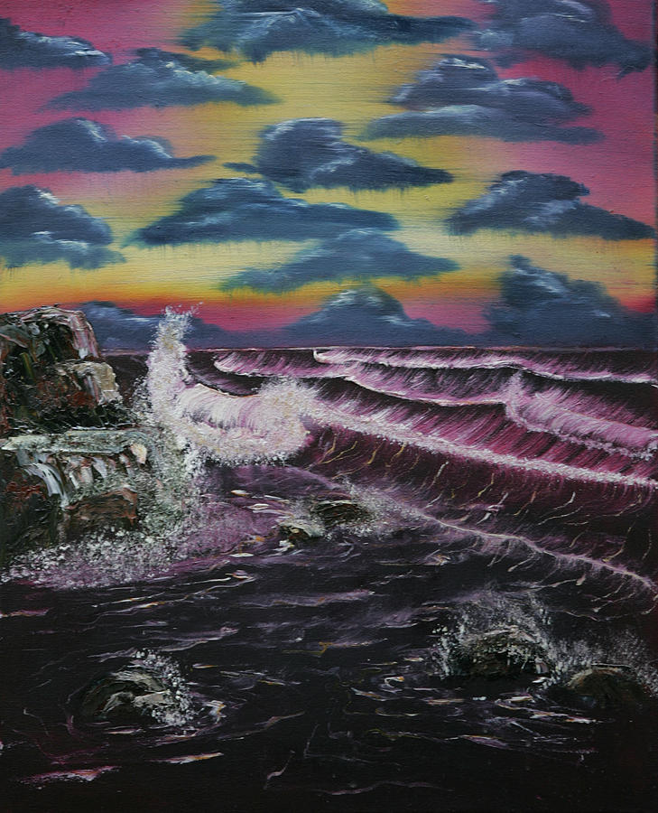 Ocean Painting - Despair by Robin Lee