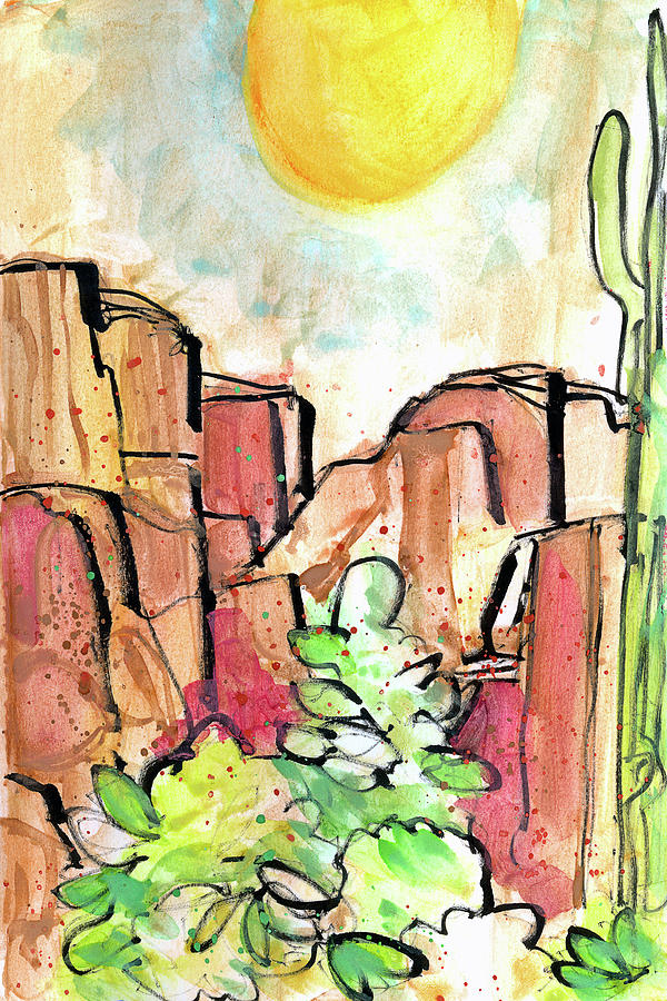 Desperation Canyon Painting by Tonya Doughty