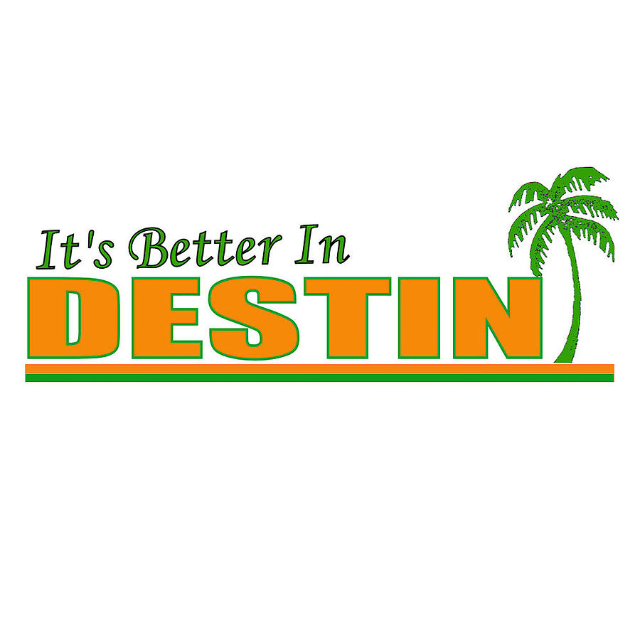 Destin Florida Digital Art by Brian's T-shirts - Pixels