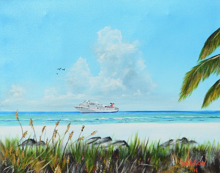Destination Paradise Painting by Lloyd Dobson