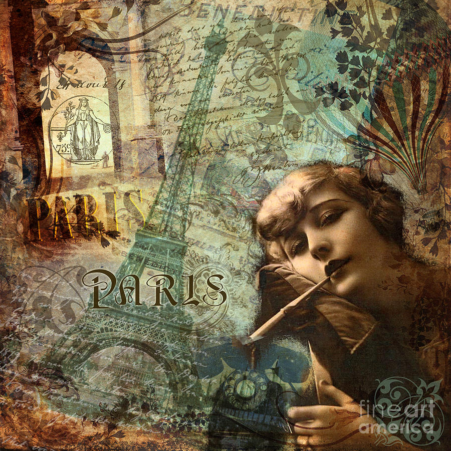 Destination Paris Painting by Mindy Sommers