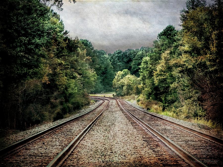 Destination Unknown, Travel Journey Train Tracks Photograph by Melissa Bittinger