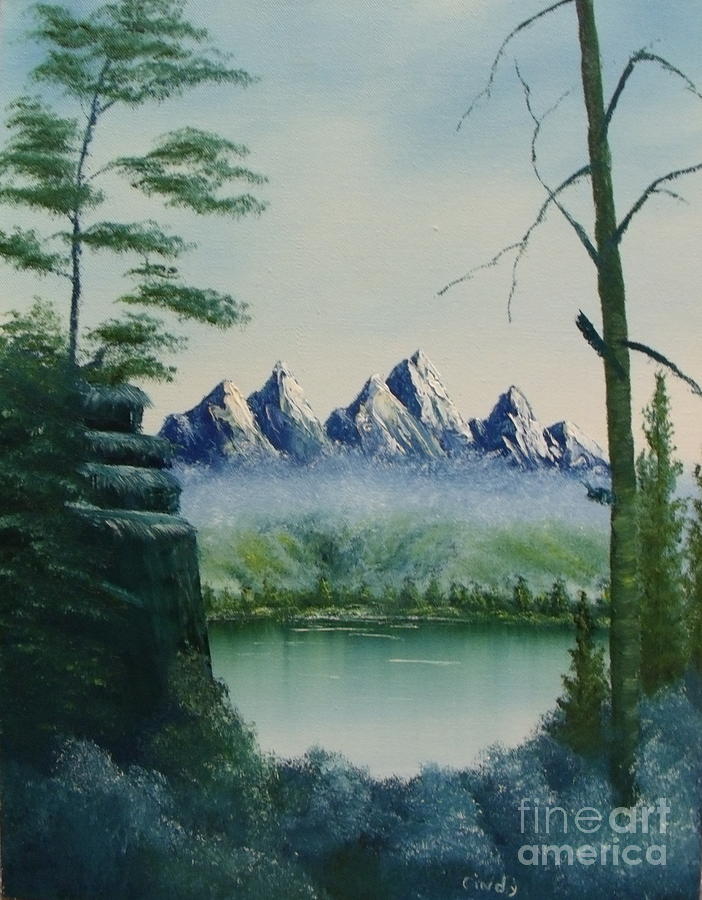 Mountain Painting - Destiny by Ann Kleinpeter
