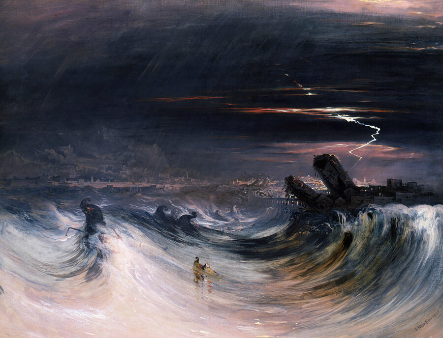 Destruction of Tyre, from 1840 Painting by John Martin
