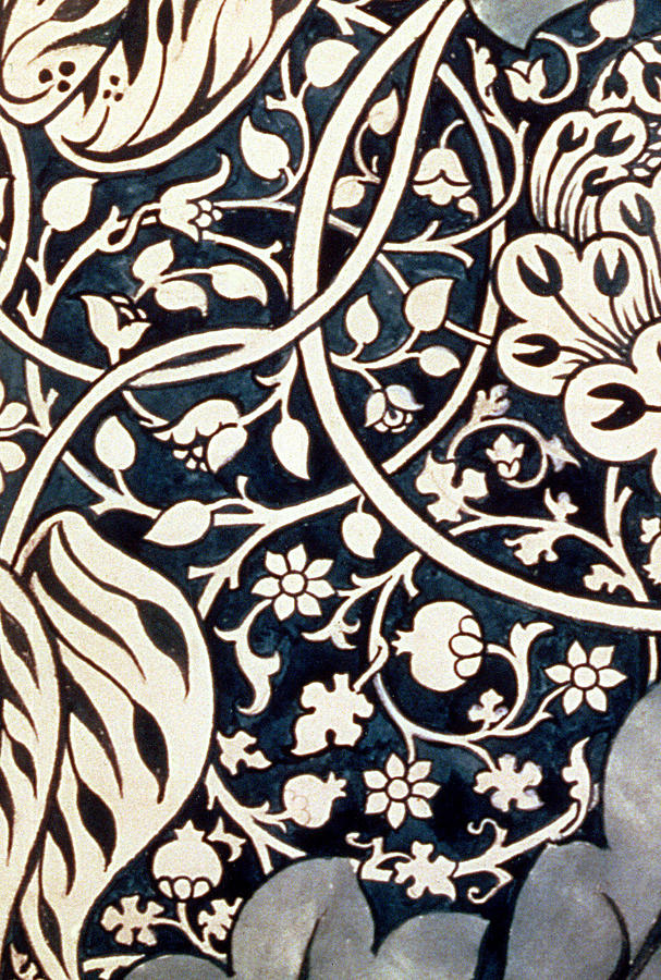 Detail Design for Avon Chintz Drawing by William Morris
