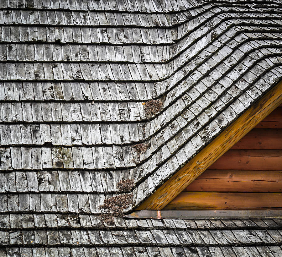 Detail Dormers On The Roof Shingles Photograph by Jozef Jankola
