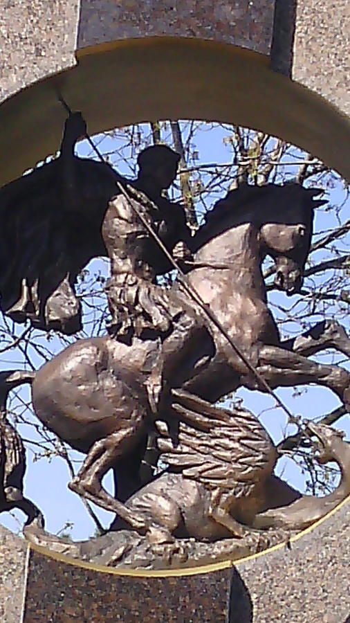Horse Photograph - Detail from a monument by Anamarija Marinovic