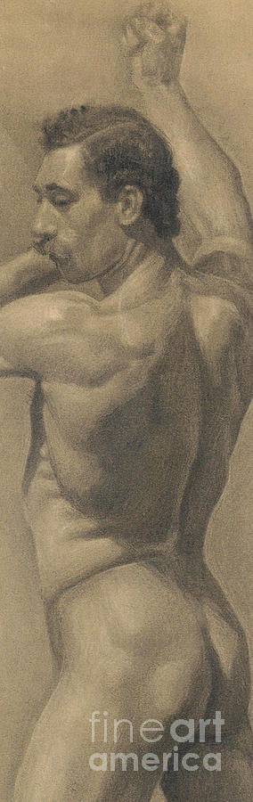 Detail from a Study of the Male Figure, 1875 Drawing by Theodore Robinson