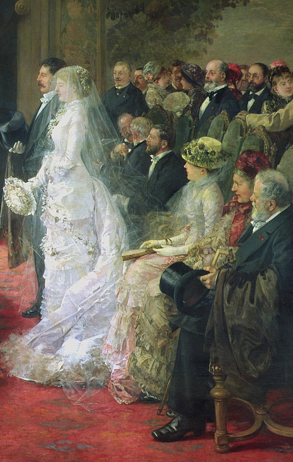 Detail from The Civil Marriage Painting by Henri Gervex