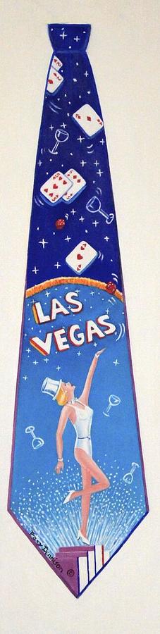 Detail Las Vegas Painting by Tracy Dennison