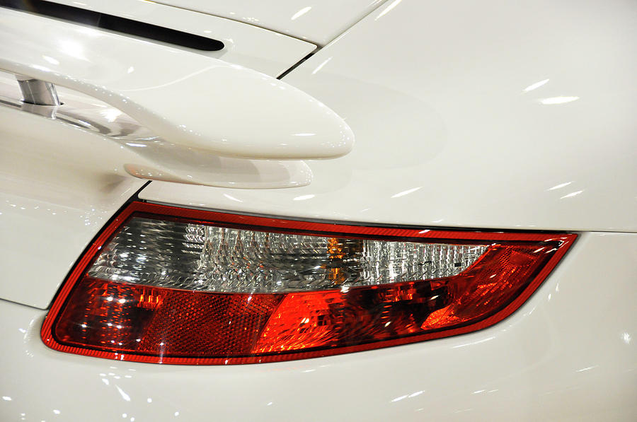Detail of a white sports car Photograph by Dutourdumonde Photography