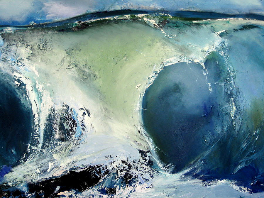 Landscape Painting - detail of Australian Wave by Judy  Blundell