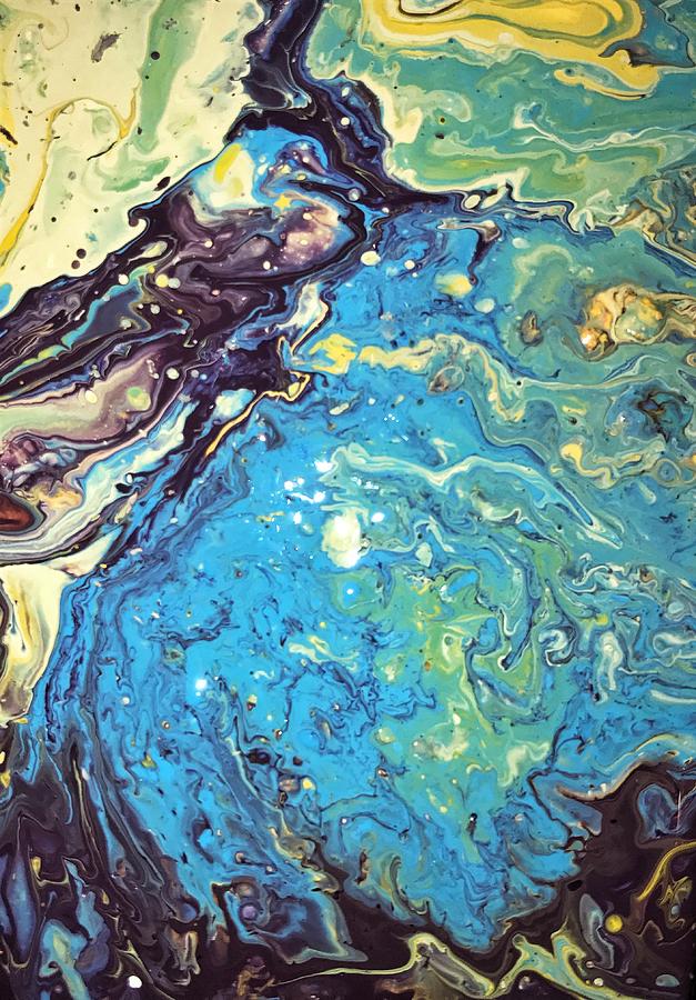 Fluid Painting - Detail of Conjuring 2 by Robbie Masso Fluid Painting - Detail of Conjuring 2 by Robbie Masso