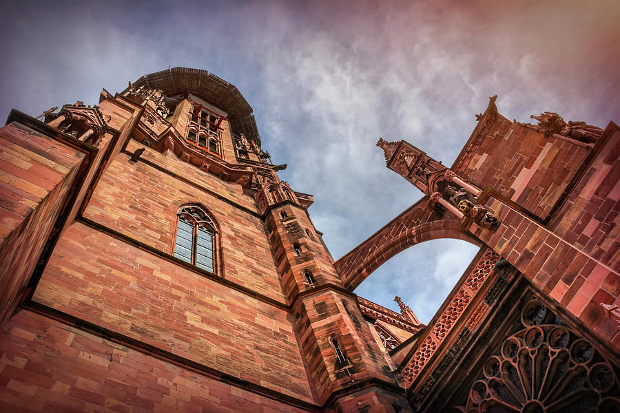 Detail of Freiburg Cathedral Germany  Photograph by Carol Japp