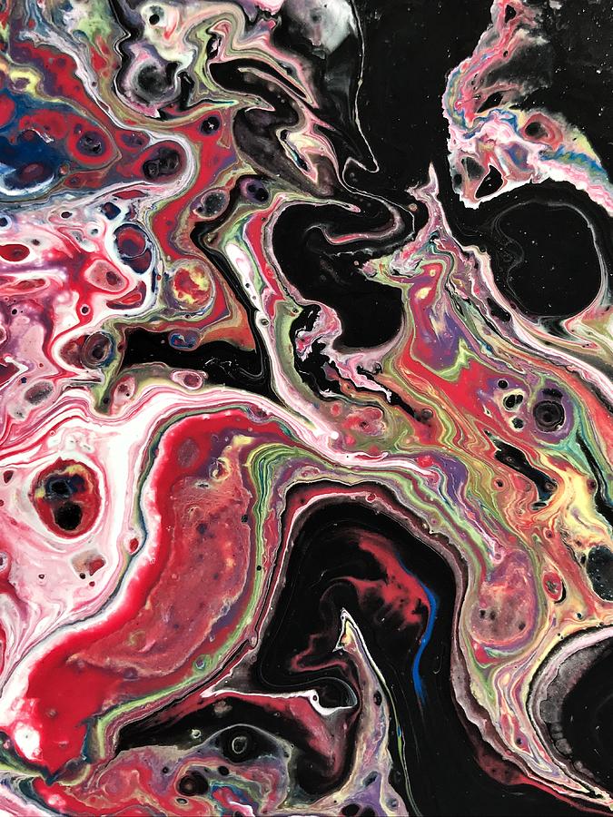 Fluid Painting - Detail of Harakiri 3 by Robbie Masso Fluid Painting - Detail of Harakiri 3 by Robbie Masso