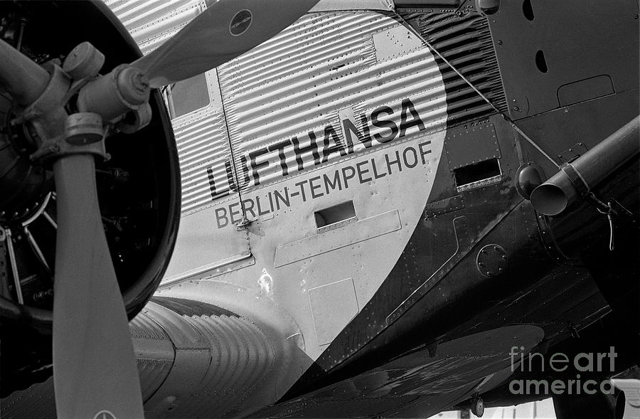 Detail of Lufthansa Ju-52 Photograph by Riccardo Mottola