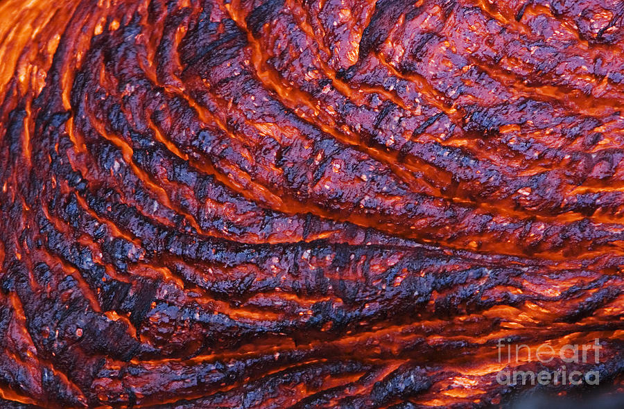 Detail Of Molten Lava Photograph by Ron Dahlquist - Printscapes
