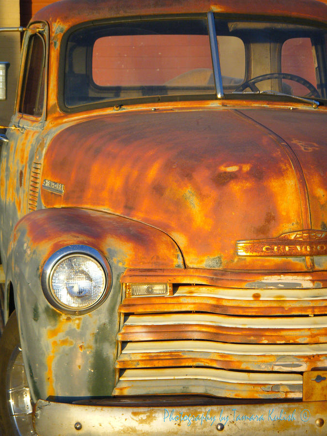 Detail Of Old Rusted Chevrolet Blasted By Time 7 Photograph By Tamara 