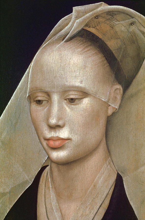 Detail Of Portrait Of A Lady Painting by Rogier Van Der Weyden - Pixels