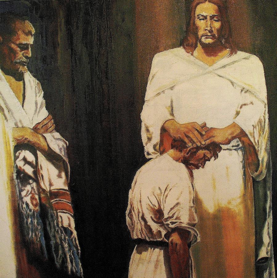 Detail of the Anointing Dt.3 Painting by G Cuffia