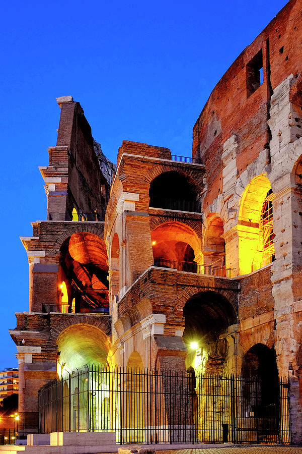 Detail of the Colosseum Photograph by Fabrizio Troiani