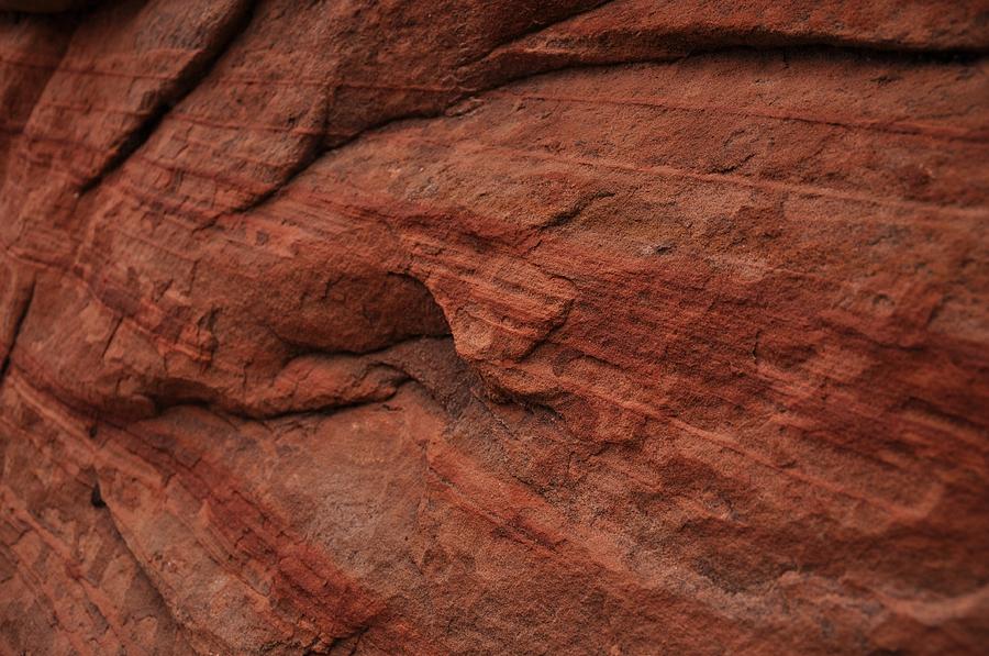 Detail of the Layers in the Sandstone Photograph by Frank Madia