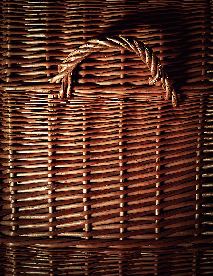 Detail Of The Wicker Basket With Handle Photograph by Jozef Jankola