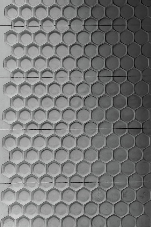 Detail of Wall - Geometric Pattern Photograph by Robert Ullmann