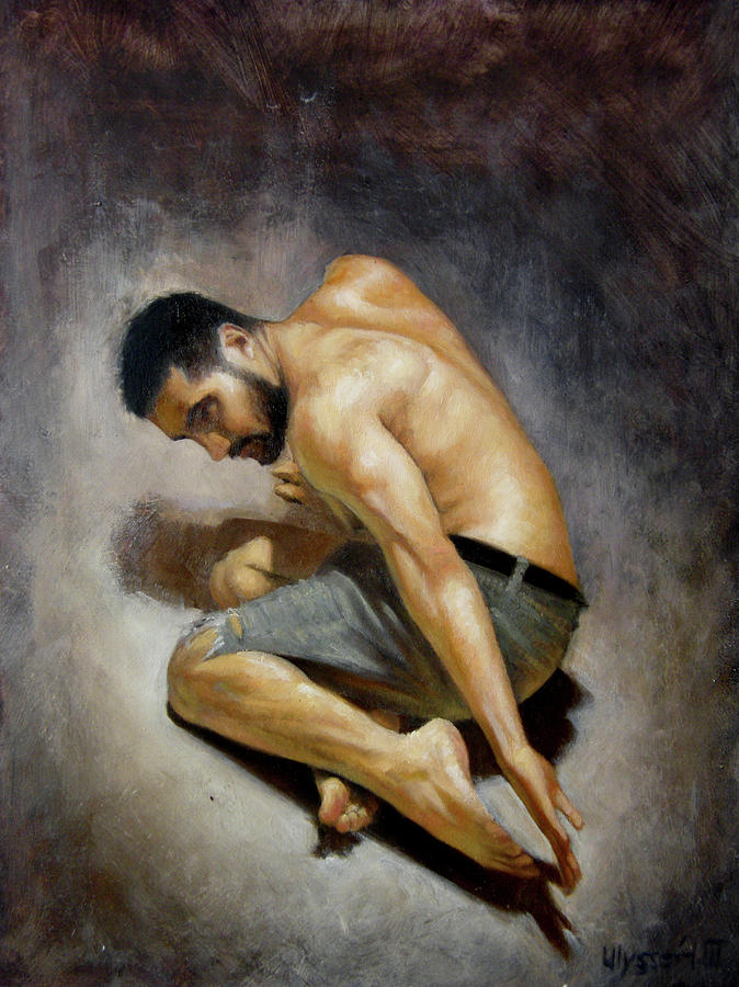Man Painting - Detail Study by Ulysses Albert III
