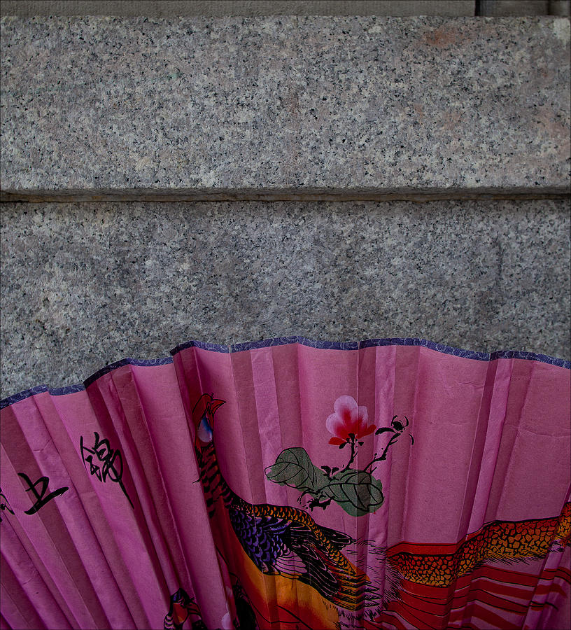 Detail Wall and Parasol Chinatown NYC Photograph by Robert Ullmann