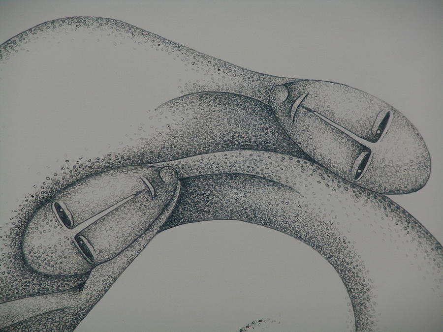 Sacha Circulism Drawing - Detailed Together 2008 by S A C H A - Circulism Technique Sacha Circulism Drawing - Detailed Together 2008 by S A C H A - Circulism Technique