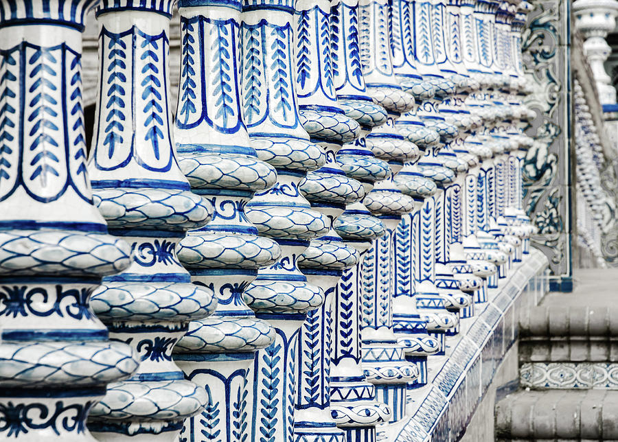 Details in Blue from Seville Photograph by AM FineArtPrints