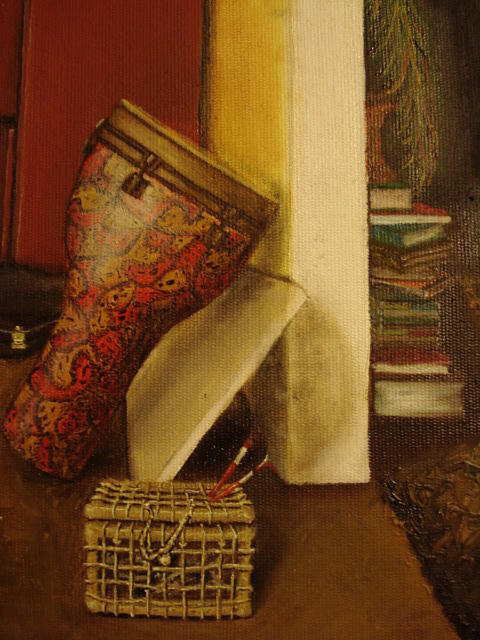 Basket Painting - Details-Tools by Nathalie Ando