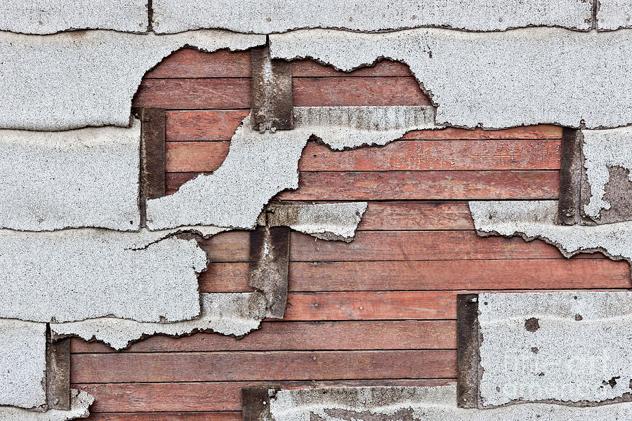Deteriorating Asbestos Shingles Photograph by Inga Spence