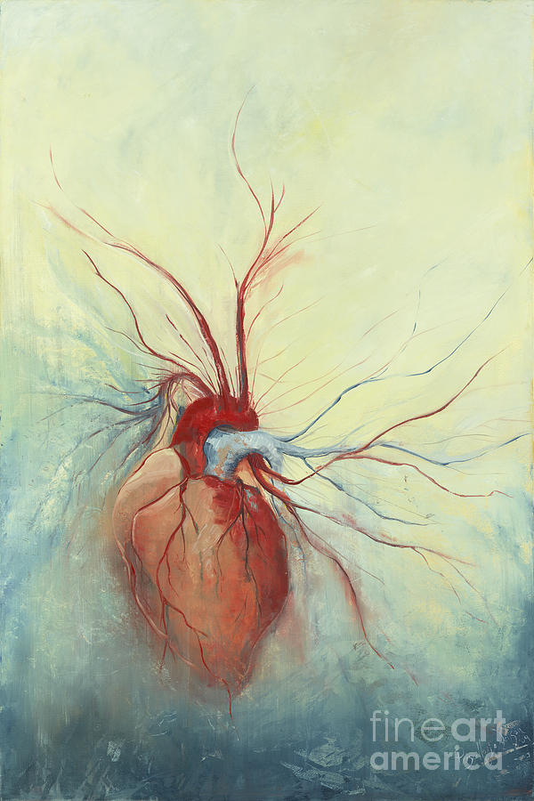Heart Painting - Determination by Priscilla  Jo