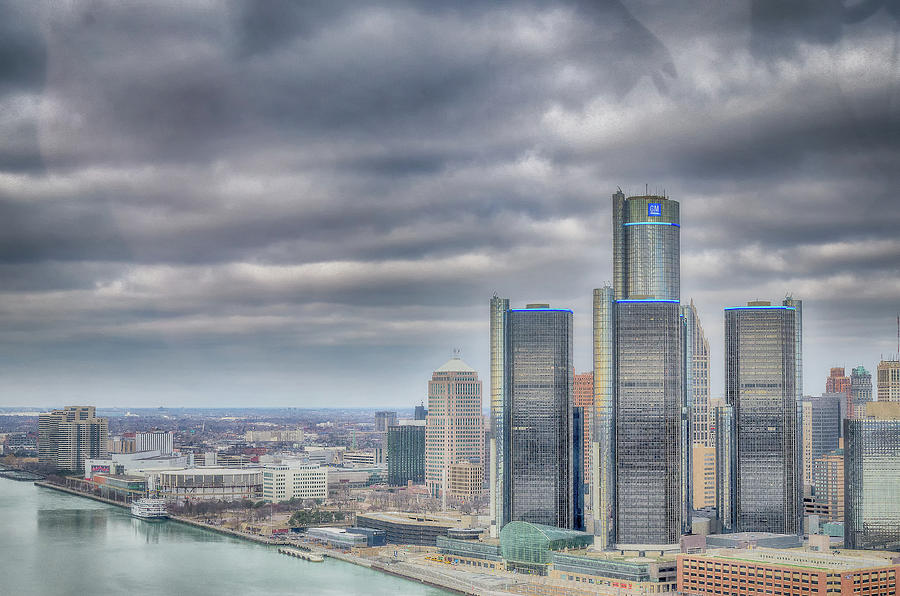 Detroit - Aerial View Photograph by Winnie Chrzanowski