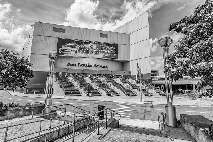 Detroit Joe Louis Arena Front  Photograph by John McGraw