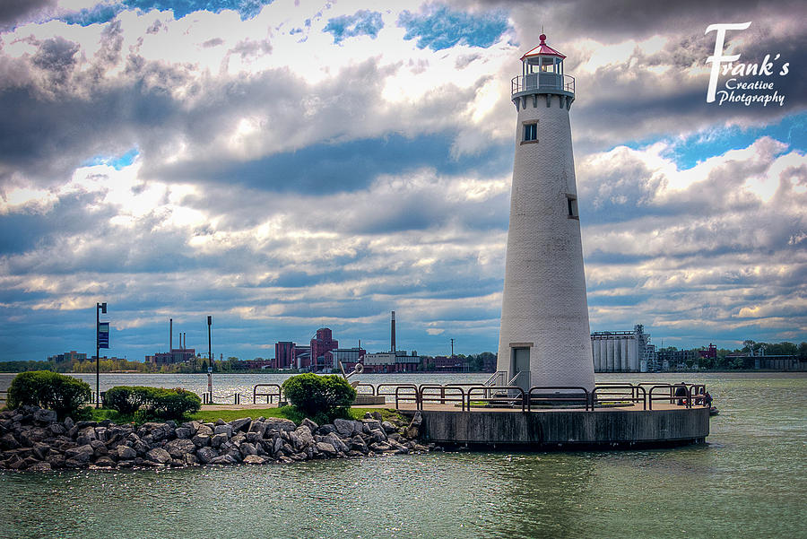 Detroit Lighthouse Photograph By Frank's Creative Photography - Fine 