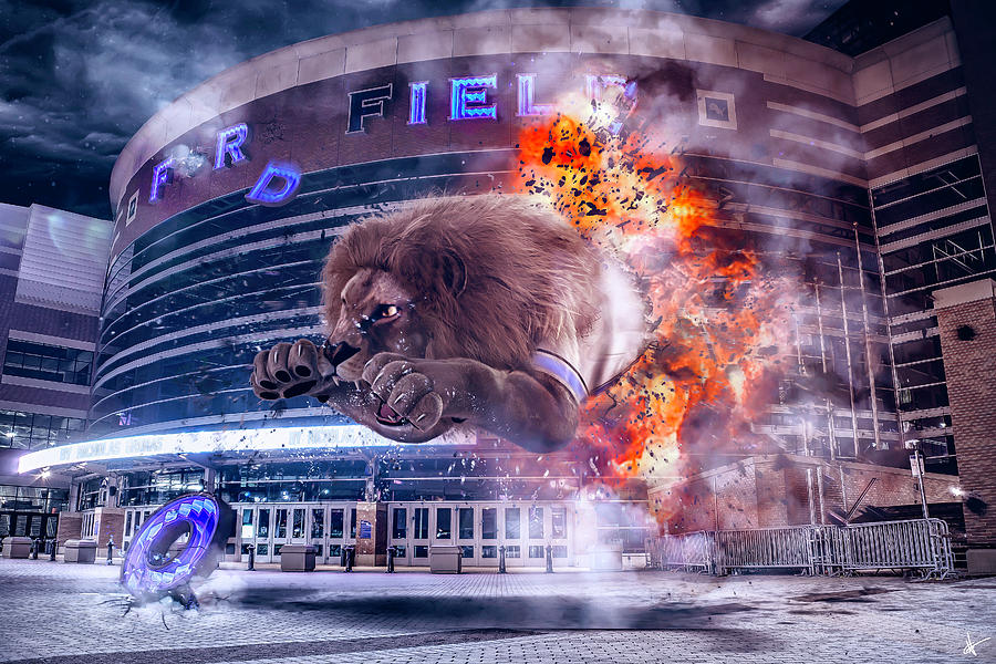 Detroit Lions at Ford Field 2 Photograph by Nicholas Grunas