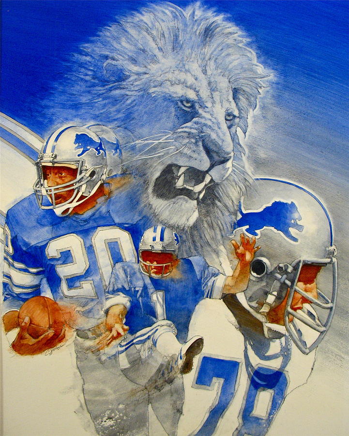 Detroit Lions Game Day Cover by Cliff Spohn