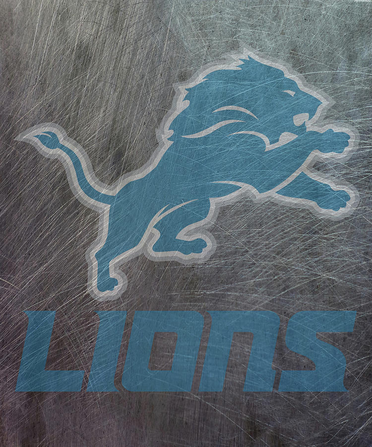 Detroit Lions Translucent Steel Mixed Media by Movie Poster Prints