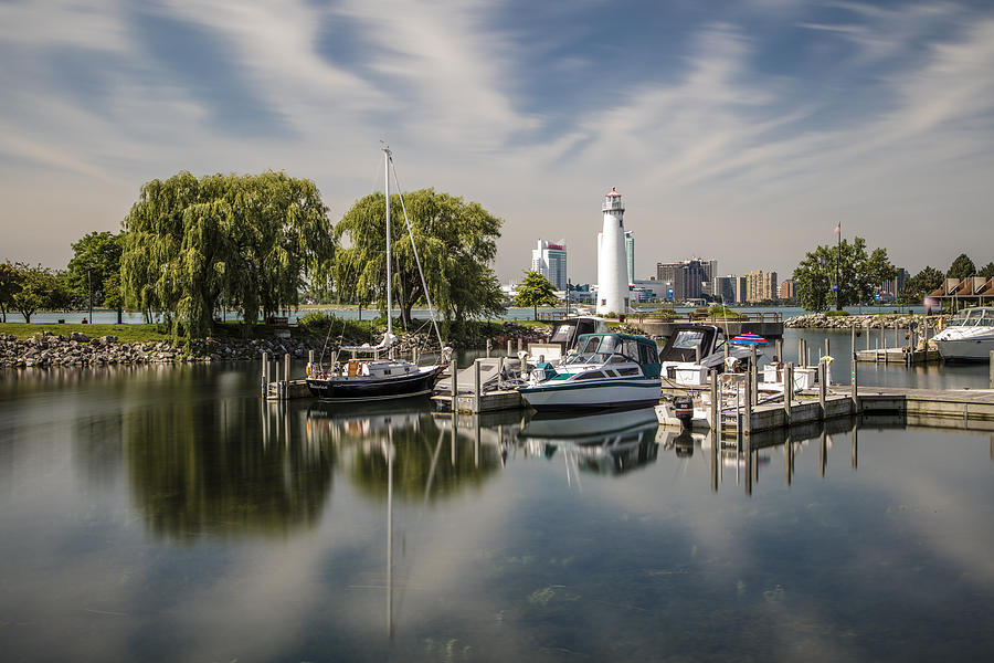 Detroit Marina and Lighthouse 5 Photograph by John McGraw