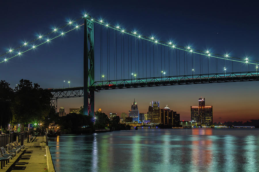 Detroit Riverside Sparkle Photograph by Jay Smith
