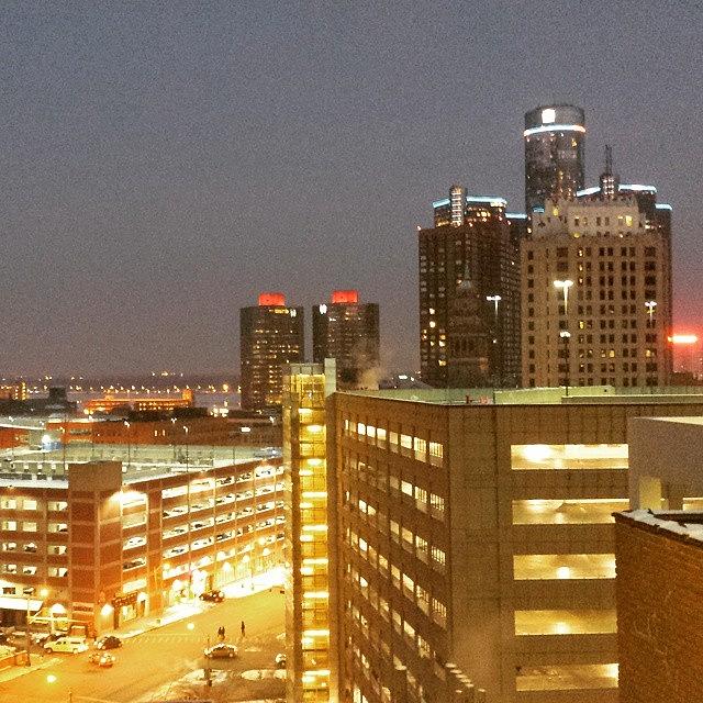 Detroit Skyline At Might 2015 Photograph by Shay Miller