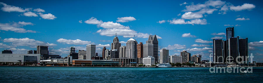 Detroit Skyline Photograph by Ronald Grogan